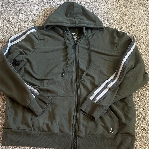 Torrid active wear zip up jacket olive green 0 - Picture 1 of 5